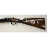 An L.I.G Elgoibar 12 bore shotgun, double barrel, side by side, box lock, ejector, 27.5" barrels (