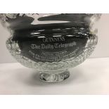 A Waterford Crystal "Kings" trophy bowl inscribed "Guinness The Daily Telegraph Festival Awards
