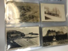 A collection of early 20th Century and later topographical postcards, some with writing and stamps