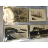 A collection of early 20th Century and later topographical postcards, some with writing and stamps