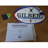 England Rugby 2020/2021 season ball, signed by England Rugby Men's Rugby squad,