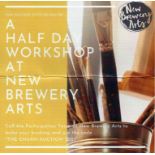 Develop your arts & crafts skills with a half day workshop at New Brewery Arts.