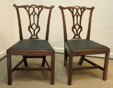 Three 19th Century Chippendale style din