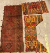 A collection of twelve various Ushak rug