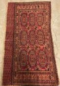 A fine Salour Bokhara rug, the central p