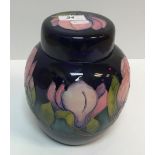 A Moorcroft ginger jar and cover, blue g