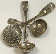 A Victorian silver caddy spoon (by Charl