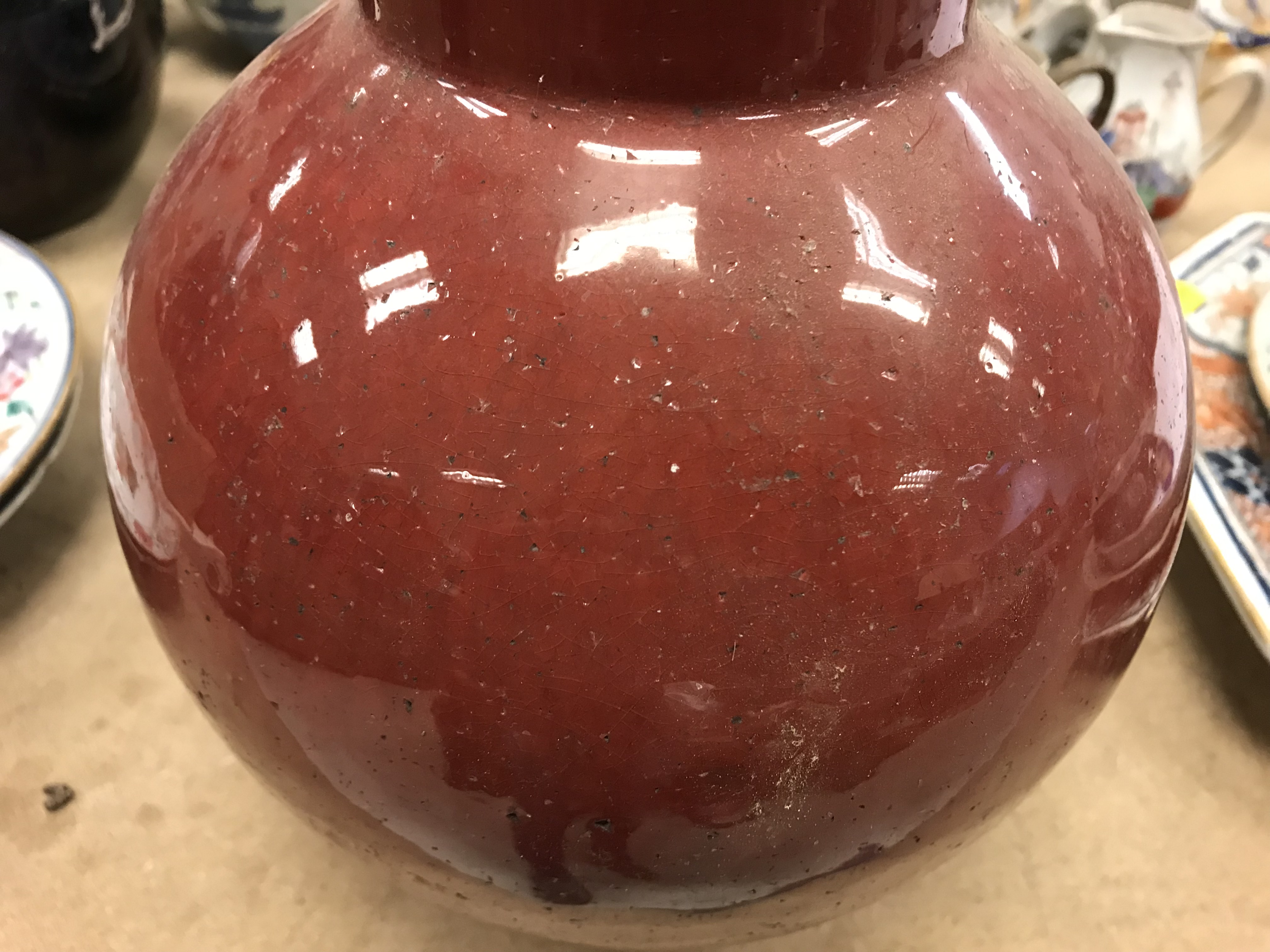 A Chinese sang de boeuf vase, the bottle - Image 7 of 23