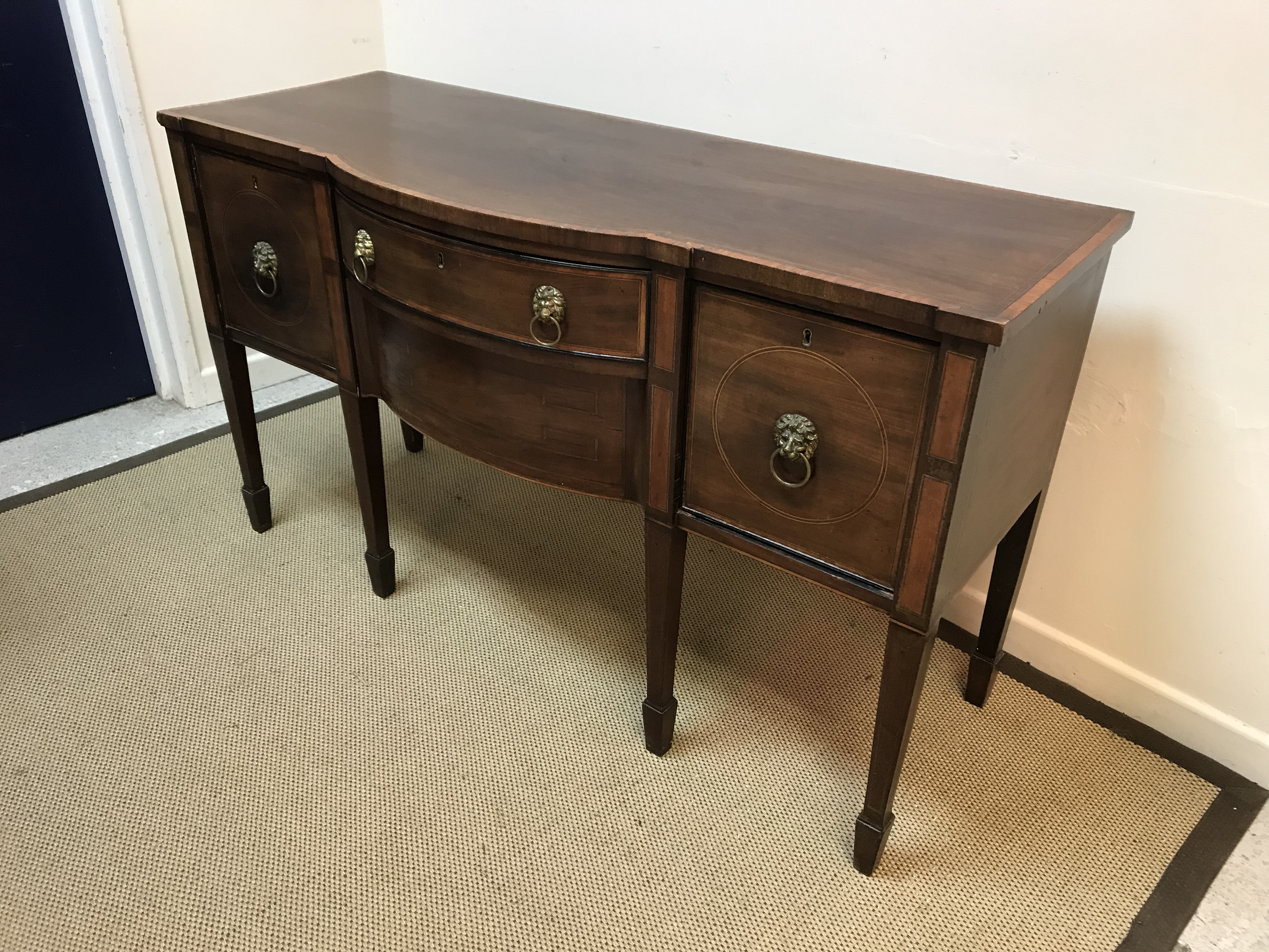 A 19th Century mahogany and inlaid bow f