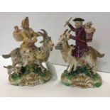 A pair of Derby figures of "The Welsh Ta