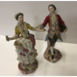 A pair of 19th Century Continental porce