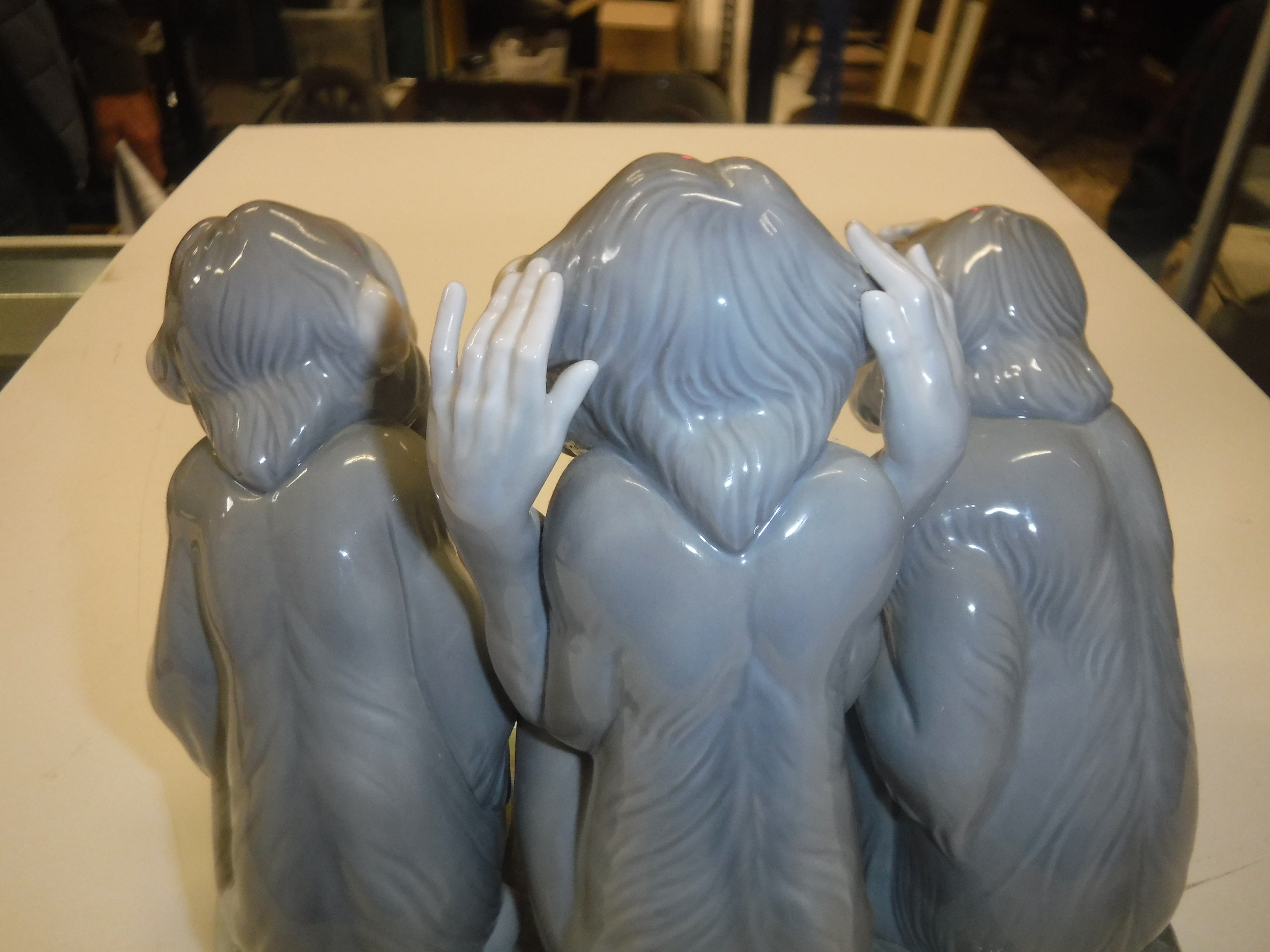 A Lladro figure group of three monkeys " - Image 5 of 8