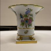 A Herend porcelain jardiniere in the Emp