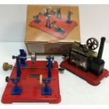 A Mamod stationary steam engine and work