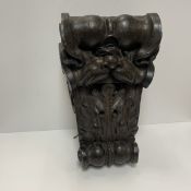 A 19th Century carved oak corbel/wall br