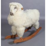 A rocking sheep, 76cm high x 92cm wide