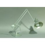 Hadrill & Horstmann - a vintage anglepoise counter weight balanced table lamp, original metallic