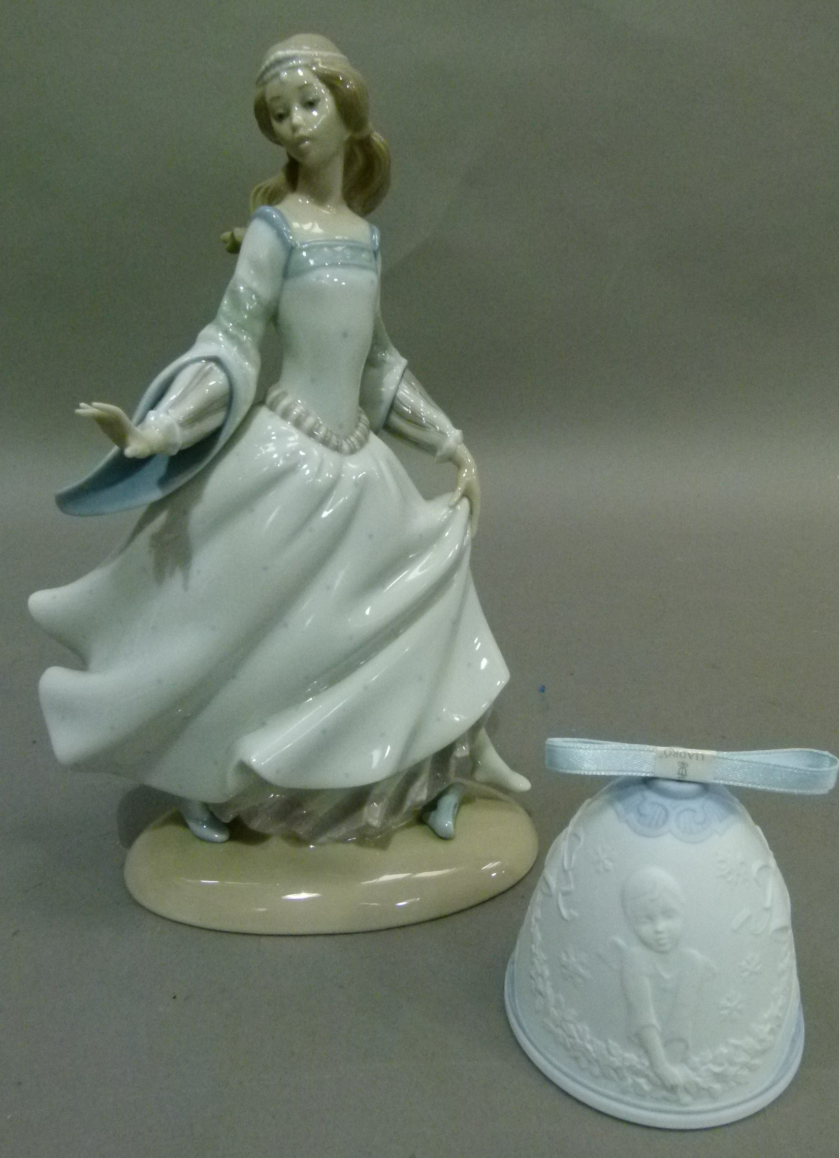 A Lladro Cinderella, code 4828, year 1972, 25cm high, (damage to cloak tip at the back) together