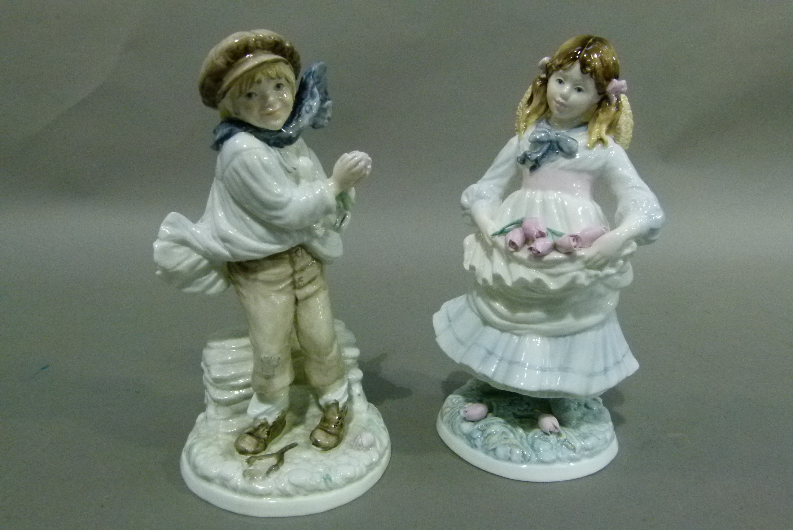Two Coalport china figures, The Boy and Childhood Joys, issued to commemorate The National - Image 2 of 2