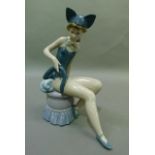 A Lladro Kitty, code 5164, year 1982, 23cm high