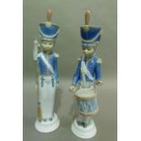 A Lladro soldier with drum, code 1167, year 1971 (one drumstick missing) together with soldier