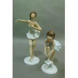 Two Ballerina figures by Kaiser, model numbers 617 and 530, 23cm and 16cm high