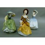 Three Royal Doulton figures, Sandra, Buttercup and Sheila