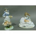 Two Royal Worcester china figures, Safe at Last number 382 of a limited edition of 12,500,