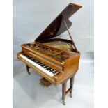 A mahogany baby grand piano by Gors & Kallmann of Berlin, no*61433 stamped to the frame and no 60683