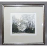 By and after Joe Barry, Haunts of Roe Deer, 26/150, monochrome etching, titled and signed in