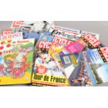 Vintage cycling magazines, Cycle Sport, mainly 1990's, Pro News, souvenir guides for Tour de France,