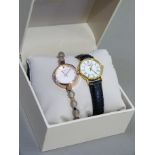 A Longines lady's wristwatch in rolled gold case no. 26402222 with quartz date movement together