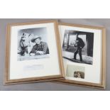 Autographs: Roy Rogers and Bing Crosby, two black and white publicity photographs with printed