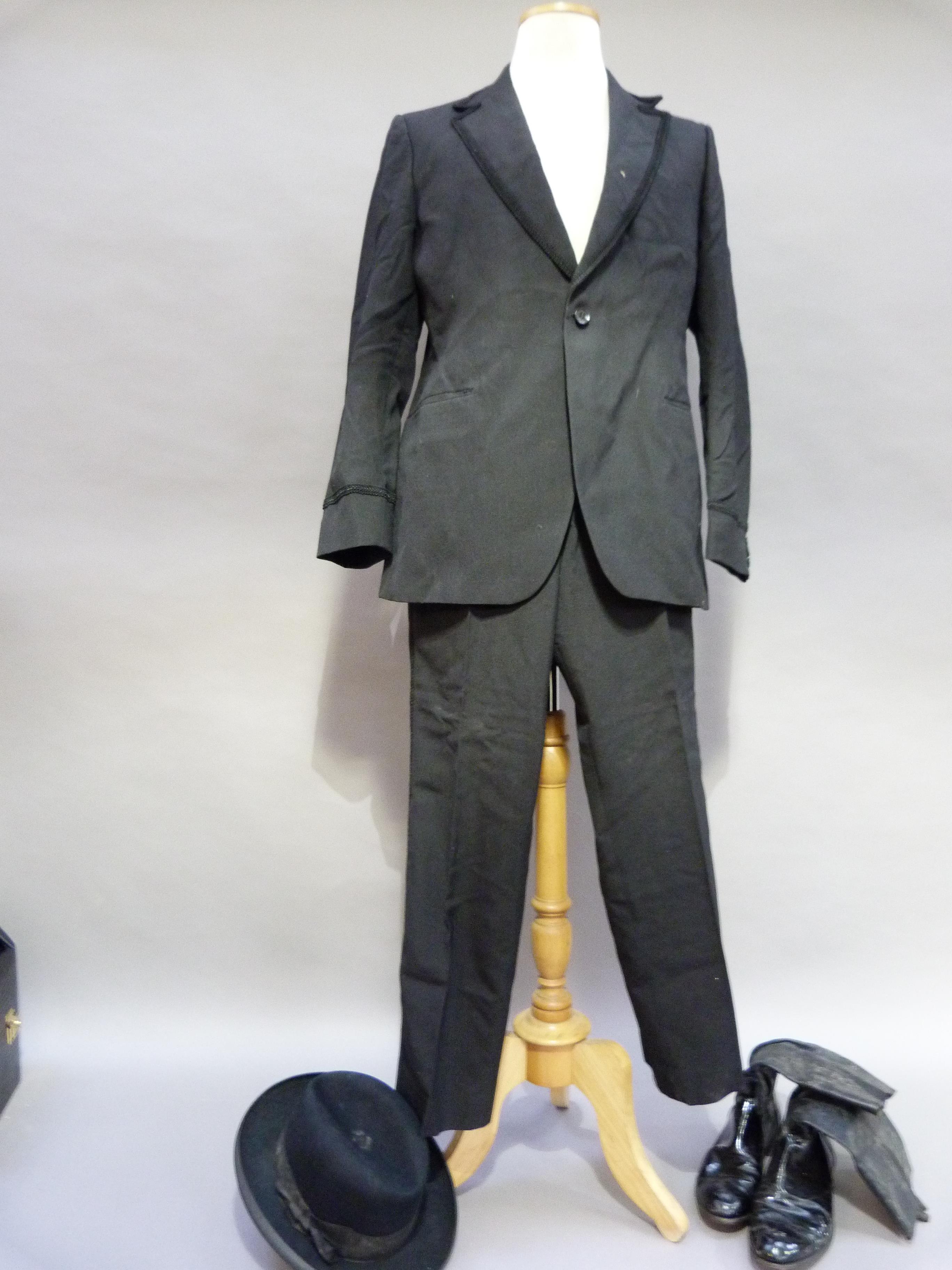 An Austin Reed dinner jacket and trousers, Circa 1970's together with a pair of black leather - Image 4 of 4