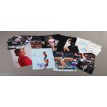 Olympics: small selection of signed colour 8x10 photographs of various female gymnasts, most of whom