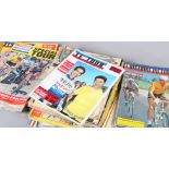 Vintage cycle magazines, to include: La Miroir Des Sports mainly 1950's, Miroir Du Cyclisme 1960/