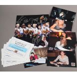 Olympics: Multiple signed colour 8x10 photographs of various female gymnasts, all of whom have