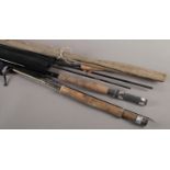 House of Hardy - 'Hardy Favourite Graphite Fly' rod, 290cm long, fabric case; a Shakespeare graphite