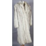 A full length fox fur coat by Saga Fox