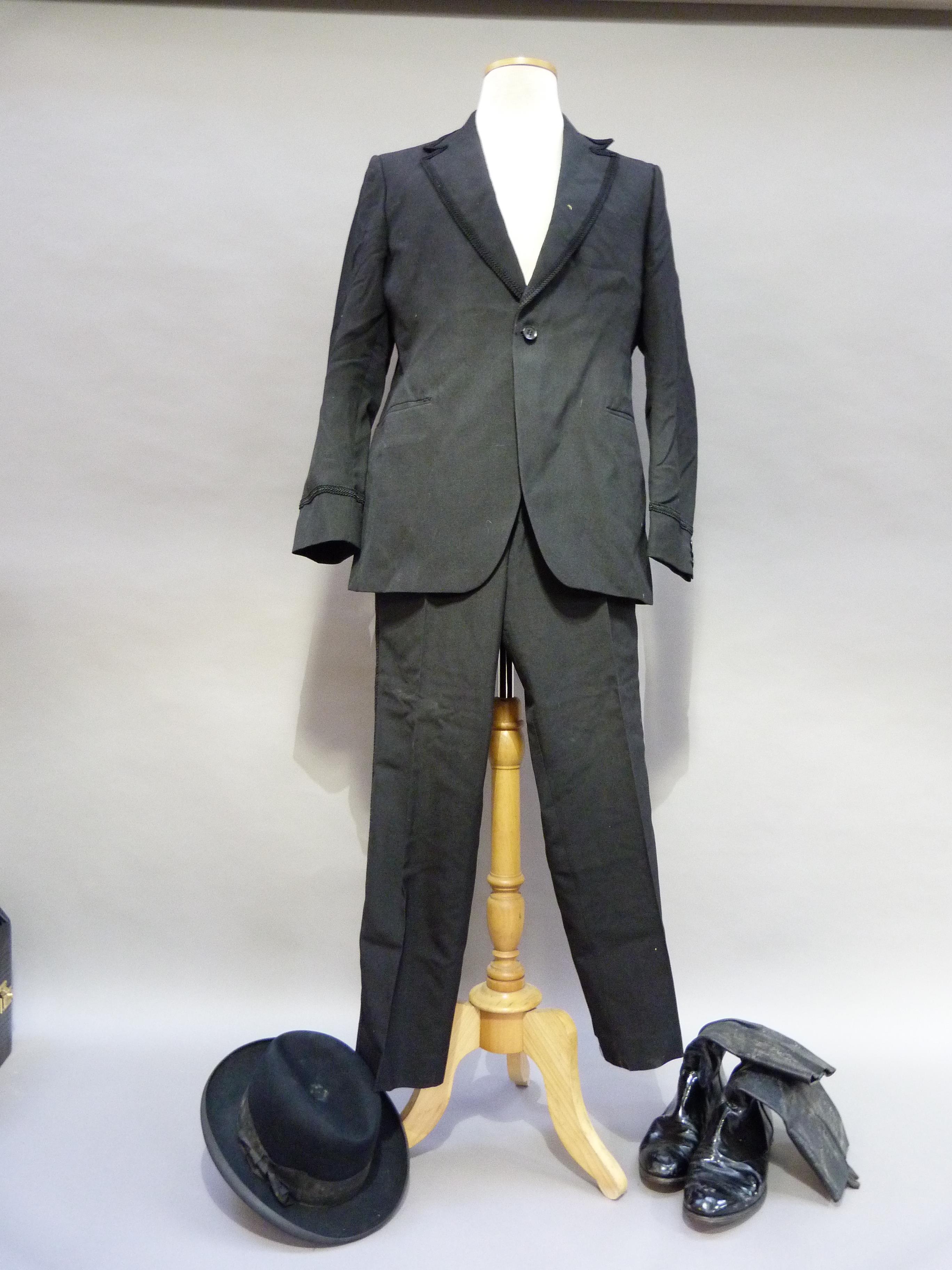 An Austin Reed dinner jacket and trousers, Circa 1970's together with a pair of black leather - Image 3 of 4