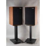 A pair of Rogers LS4A speakers, serial number 3350B, rosewood effect cases, 43cm H: together with