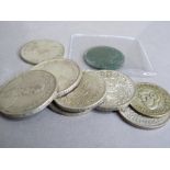 Approx 90g of mixed English and foreign silver coins which equates to approx 2oz of sterling silver;