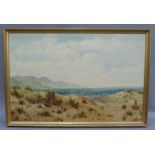 L. Richards, coastal landscape with sand dunes, oil on artist's board, signed to lower left, 39cm