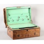 ALLYBHOY VALLIJEE & SONS - The Diamond Jubilee Patent Despatch Box No. 2610, black and gilt japanned