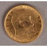 An Edward VII sovereign 1902 Melbourne mint, V.F