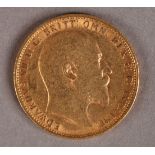 An Edward VII sovereign 1905, Fine