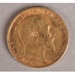 An Edward VII sovereign 1910, Melbourne mint, G.F