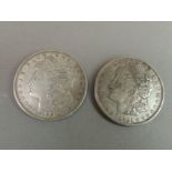 U.S.A, two silver Dollars, both 1921D