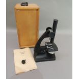 A Russian microscope circa 1980's, cased