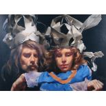 ARR BY AND AFTER ROBERT O LENKIEWICZ (1941-2002), The painter with Mary-Paper Crowns, silk screen,